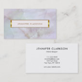 Carte De Visite Géode de quartz d'or (Devant / Derrière)