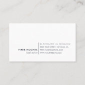 Carte De Visite Géode de vague bleue (Dos)