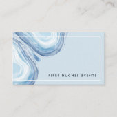 Carte De Visite Géode de vague bleue (Devant)