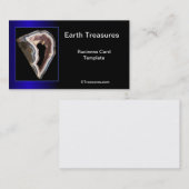 Carte De Visite Géode Minéraux Agates Crystals (Devant / Derrière)