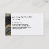 Carte De Visite Géode moderne Gold & Grey Agate Geode Gemstone (Dos)