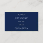 Carte De Visite Géodes Agate Quartz Bleu (Dos)