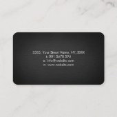 Carte De Visite Géodes cristaux - Noir et Or (Dos)