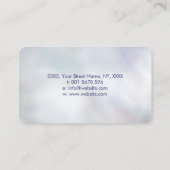 Carte De Visite Géodes cristaux - Violet et Violet  (Dos)