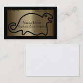 Carte De Visite Géoglyphe Logo Animal Lignes Nazca Sceau (Devant / Derrière)