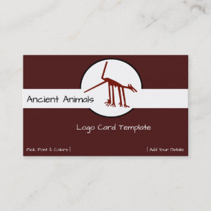 Carte De Visite Géoglyphes Pérou Ancien logo animal