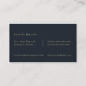 Carte de visite géographique (Dos)