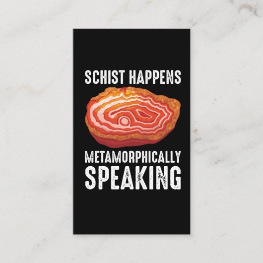 Carte De Visite Géologie Géode minéral Géologue Funny (Devant)