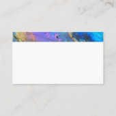 Carte De Visite Géologie Labradorite Pierre coloré Motif cristal (Dos)