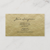 Carte De Visite Geometric Gold Gradient (Dos)