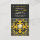 Carte De Visite Géométrie alternative Gold Yin Yang (Dos)