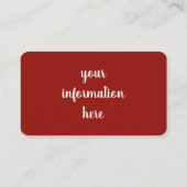 Carte De Visite Géométrie Boho Moderne (Dos)