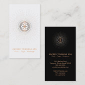 Carte De Visite *~* Géométrie sacrée Alchimie Mandala Shaman (Devant / Derrière)