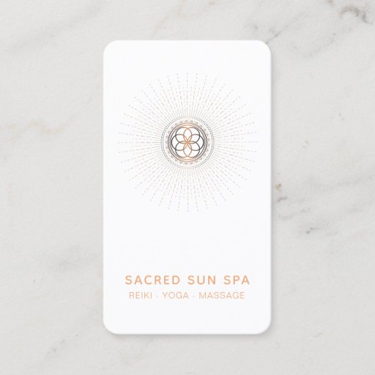 Carte De Visite *~* Géométrie Sacrée Alchimie Shaman Mandala (Devant)