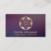 Carte De Visite Géométrie sacrée du cube de Metatron  (Devant)