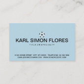 Carte De Visite géométrie sacrée du soccer (Dos)