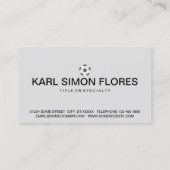 Carte De Visite géométrie sacrée du soccer (Dos)