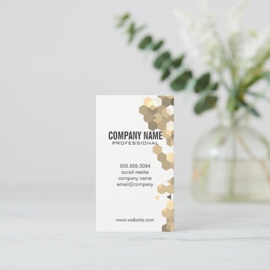 Carte De Visite Géométrique (Debout devant)