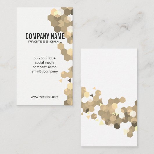 Carte De Visite Géométrique (Devant / Derrière)