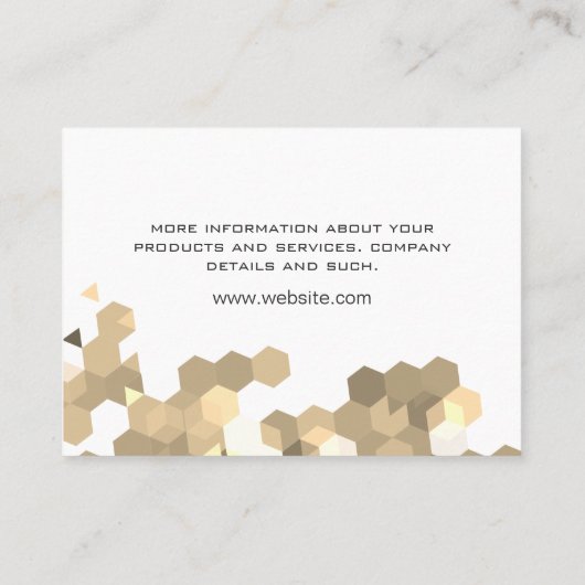 Carte De Visite Géométrique (Dos)