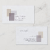 Carte De Visite Géométrique Abstraite (Devant / Derrière)