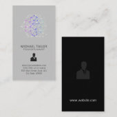 Carte De Visite Géométrique | Analyste de données de réseau techni (Devant / Derrière)