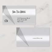 Carte de visite géométrique classique (Devant / Derrière)