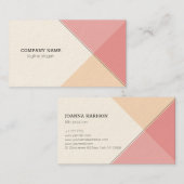 Carte de visite géométrique coloré (Devant / Derrière)