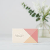 Carte de visite géométrique coloré (Debout devant)