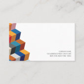 Carte de visite géométrique coloré (Dos)