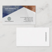 Carte de visite géométrique coloré de relations (Devant / Derrière)