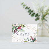 Carte de visite géométrique de brise tropicale (Debout devant)