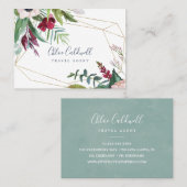 Carte de visite géométrique de brise tropicale (Devant / Derrière)