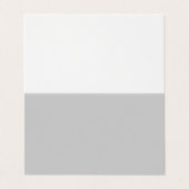 Carte De Visite Géométrique gris pâle doux (Extérieur déplié)