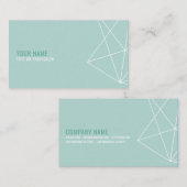 Carte de visite géométrique linéaire (Devant / Derrière)