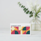 Carte De Visite Géométrique longue horizontale v01 (Debout devant)