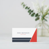 Carte De Visite Géométrique minimale professionnelle moderne (Debout devant)