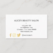 Carte de visite géométrique moderne (Dos)