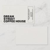 CARTE DE VISITE GÉOMÉTRIQUE MODERNE (Devant / Derrière)