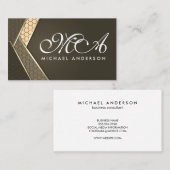 Carte De Visite Géométrique moderne Abstrait (Devant / Derrière)