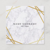 Carte de visite géométrique moderne de carré de (Devant)