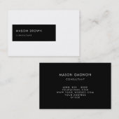 Carte De Visite Géométrique moderne de Profi de conseiller (Devant / Derrière)