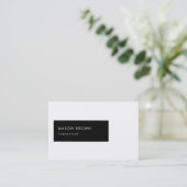 Carte De Visite Géométrique moderne de Profi de conseiller (Debout devant)