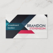 Carte De Visite Géométrique moderne - Élégante application profess (Devant)