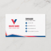 Carte De Visite Géométrique moderne et élégante (Devant)