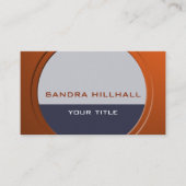 Carte De Visite Géométrique Moderne Métallurgique n'importe quel t (Devant)