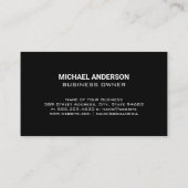 Carte De Visite Géométrique moderne | Monogramme (Dos)