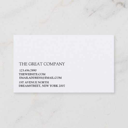 Carte De Visite Géométrique moderne simple (Dos)