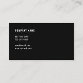 Carte De Visite Géométrique Moderne Simple Élégant (Dos)