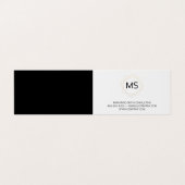 Carte De Visite Géométrique / Monographie / simple (Extérieur déplié)